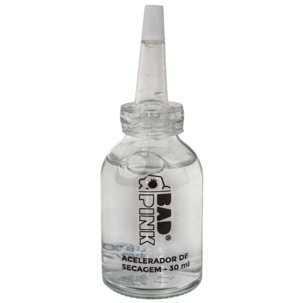 Acelerador de Secagem Bad Pink 30ml para Cola de Extensão de Cílios Profissional