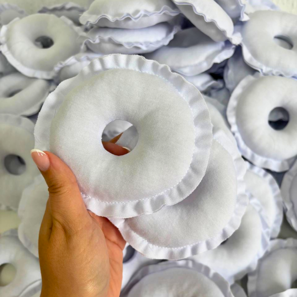 Rosquinha de Amamentação Lavável Macia 100% algodão
