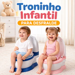 Privadinha Infantil Troninho Simulador de Privada Penico Assento Redutor Bebê Pinico Desfralde