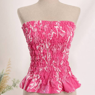 Blusa Tomara que Caia Tecido Elatex (Lastex)