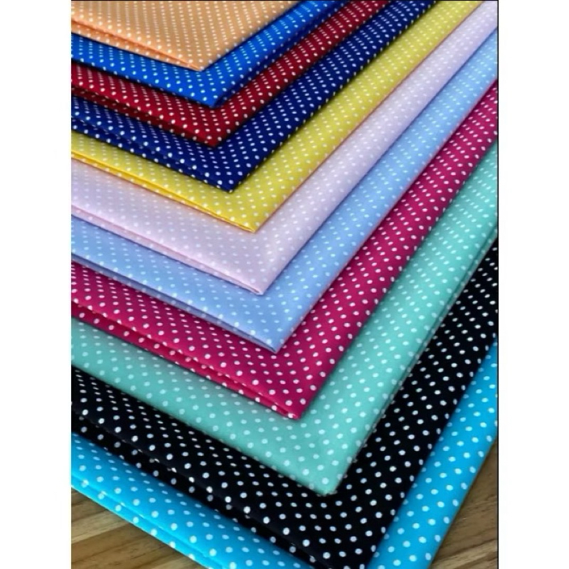 Tricoline Poá Micro 100% Algodão 1,50m | bolinha pequena | azul bebe rosa cinza vermelho lilas Patchwork pano Artesanato