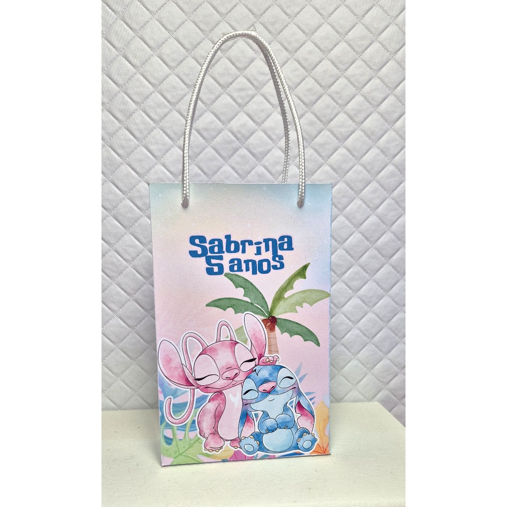 Kit Sacolinhas STITCH para Lembrancinhas Personalizadas Festa Infantil aniversario