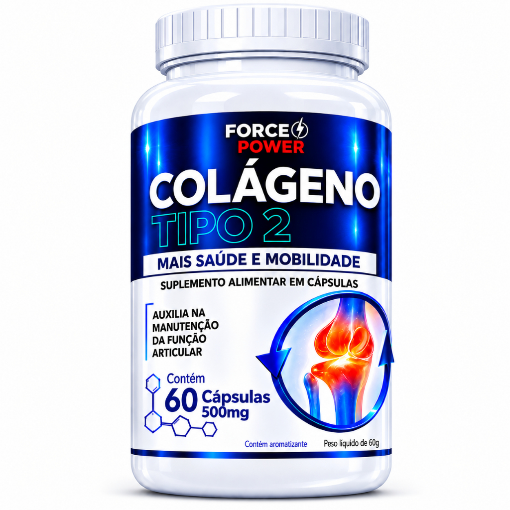 Colageno Tipo 2 ORIGINAL Não Hidrolisado 60 Cápsulas
