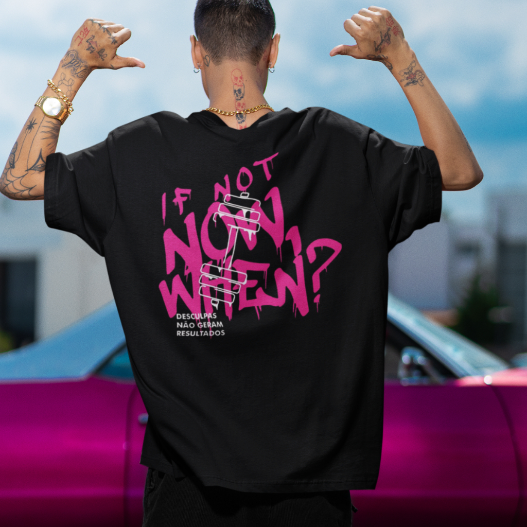 Camiseta Oversized Masculino/Feminino Academia Larga Streetwear Oversize Algodão Disciplina Halter