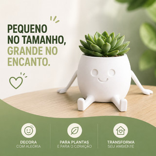 Vasinho Decorativo Relax | Cachepot para Suculentas e Pequenas Plantas