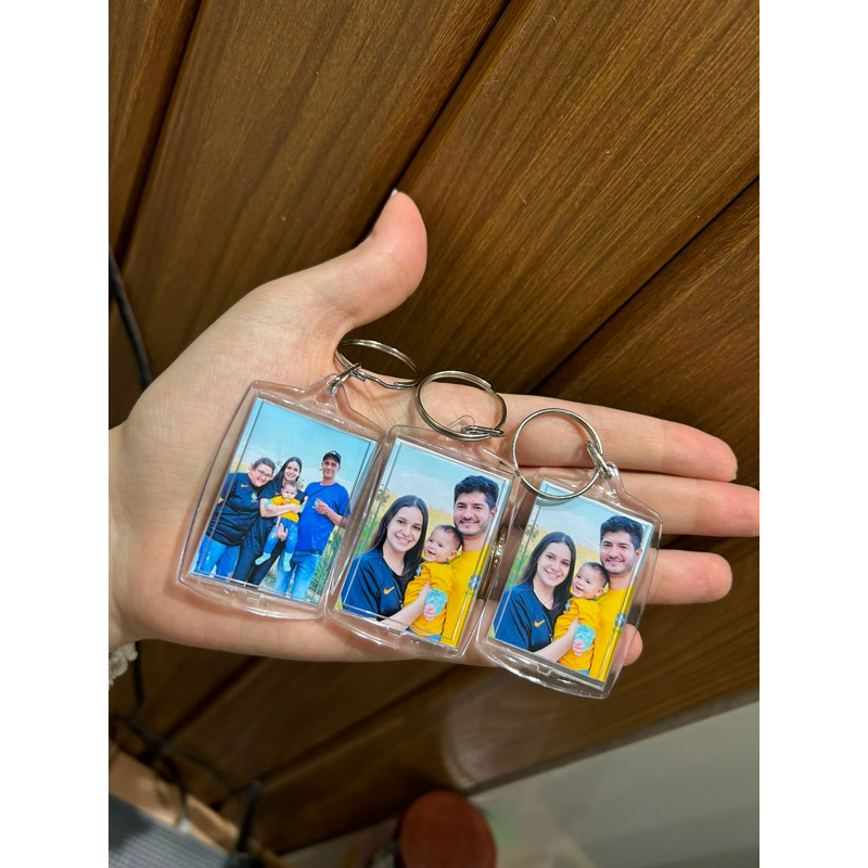 Kit Chaveiros Personalizados Acrílico com Foto Lembrancinha Festa Aniversário Brindes 10 20 30 40 50 Unidades
