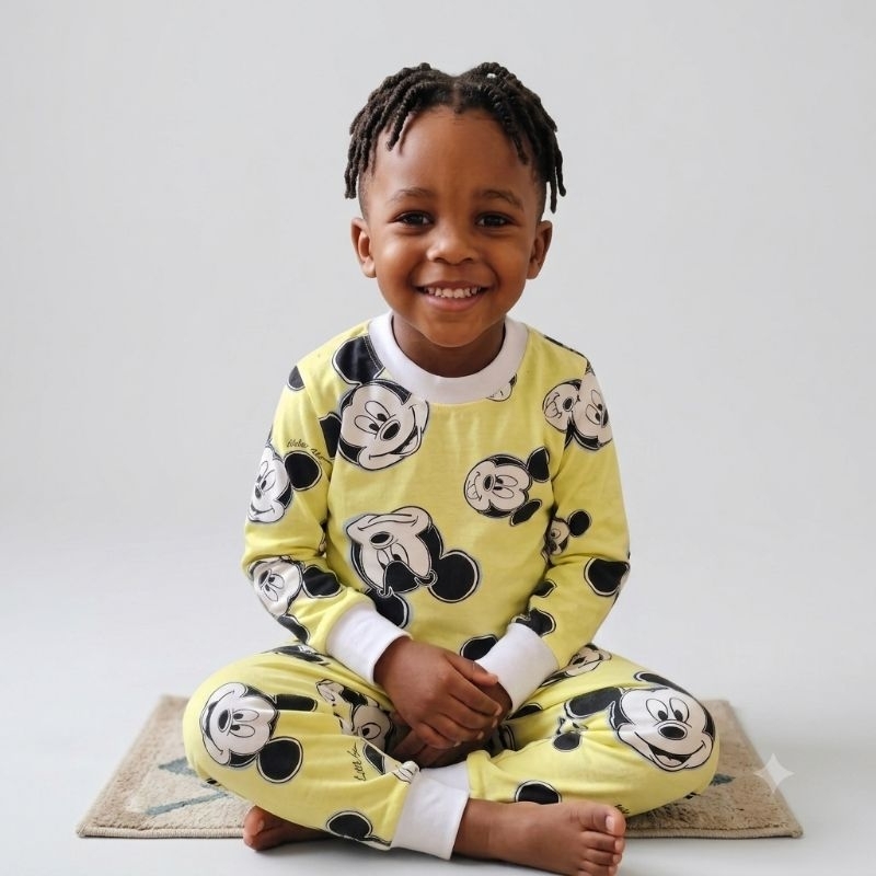 Pijama Infantil unissex 100% algodão manga longa estampas variadas