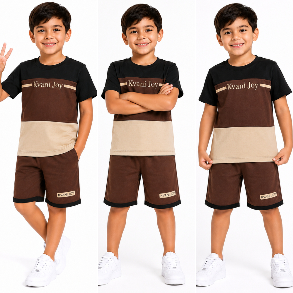 Conjunto Infantil 2 Peças Masculino Bermuda + Camisa Estilosa de Verão Esportivo Dry Fit Fresquinho