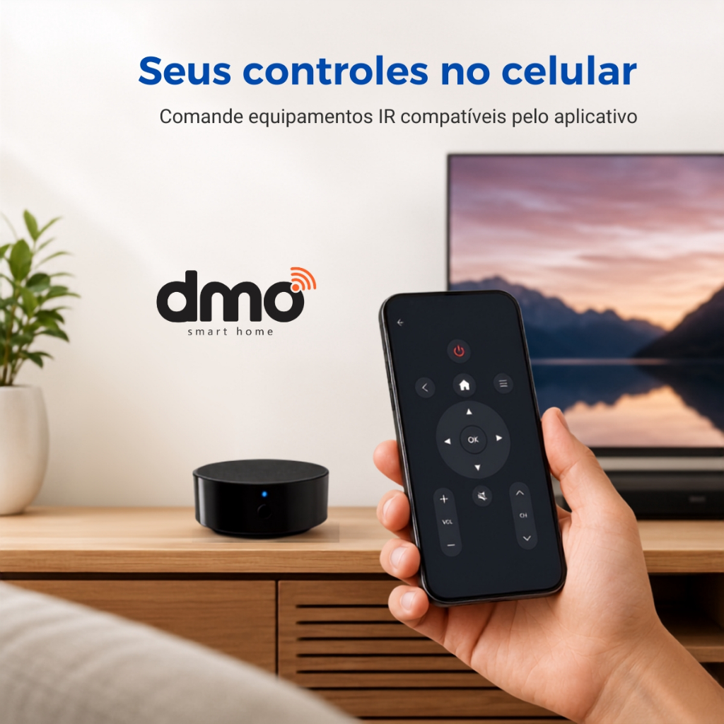Controle Remoto Universal Inteligente IR Wifi Smart Tuya Alexa Google Smartlife TV Ar Condicionado — imagem 2 de 2