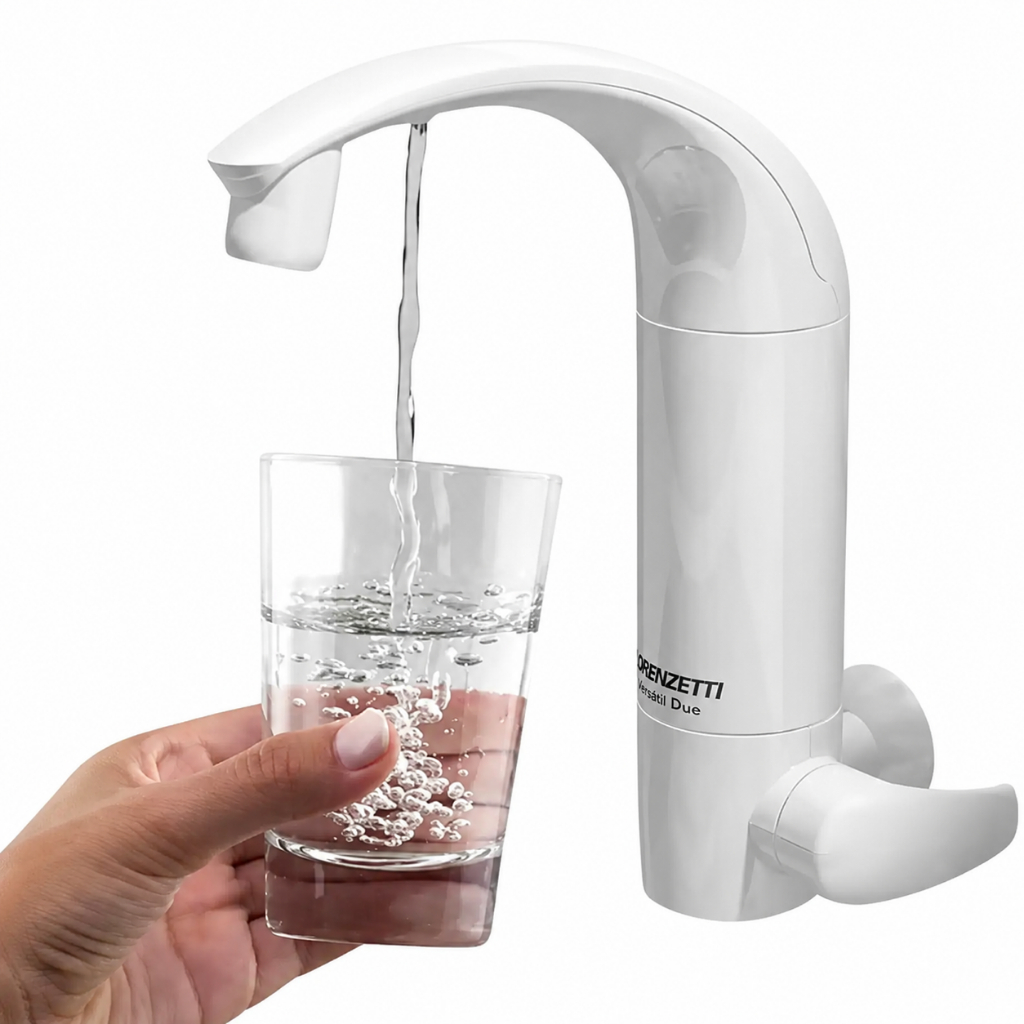 Torneira com Filtro de Água Lorenzetti Acqua Due Branca Multifunção de Parede