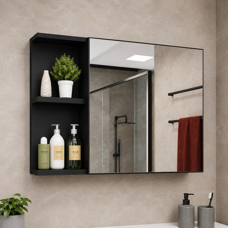 LIQUIDA!!!   Armário Banheiro com Espelheira Porta - Várias Cores
