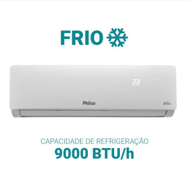 Ar-Condicionado Split Inverter 9000 BTUs Philco Só Frio PAC9000FC 220V