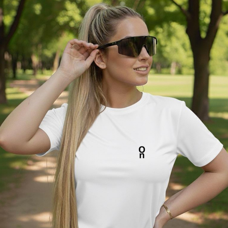 Camiseta Feminina Estampada 100% Algodão T-Shirt Fitness Casual Leve e Confortável Promoção