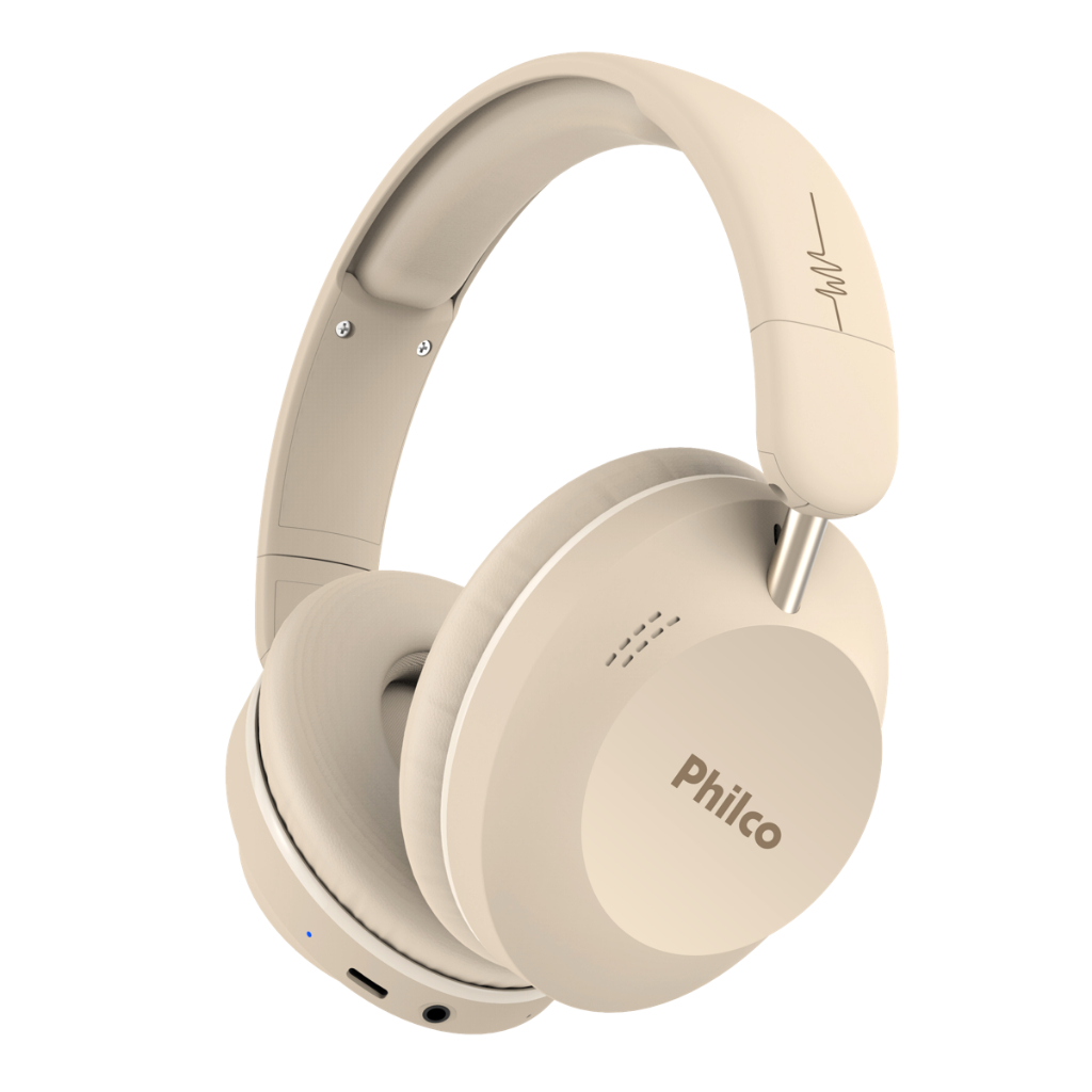 Fone de ouvido Philco Bluetooth PFO09 Bege