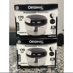 Processador Manual de Alimentos 170ml com Lâminas de Aço Inox Afina