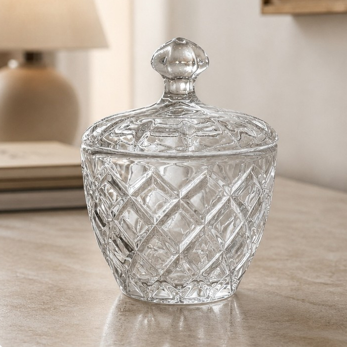 Potiche Decorativo De Vidro Hauskraft Luxe 11cm 200ml