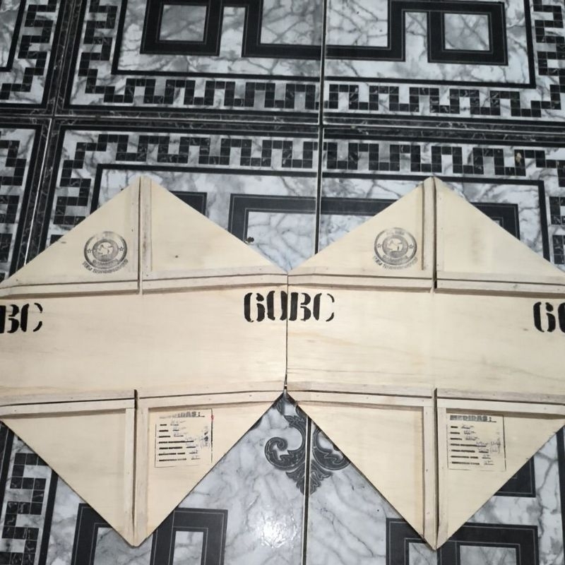 Forma gabarito para fabricação de pipas modelo Bicão de 60 cm