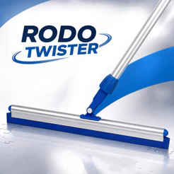 Rodo Articulado RodoTwister Com Cabo Extensor Silicone Rodo Profissional Vassoura