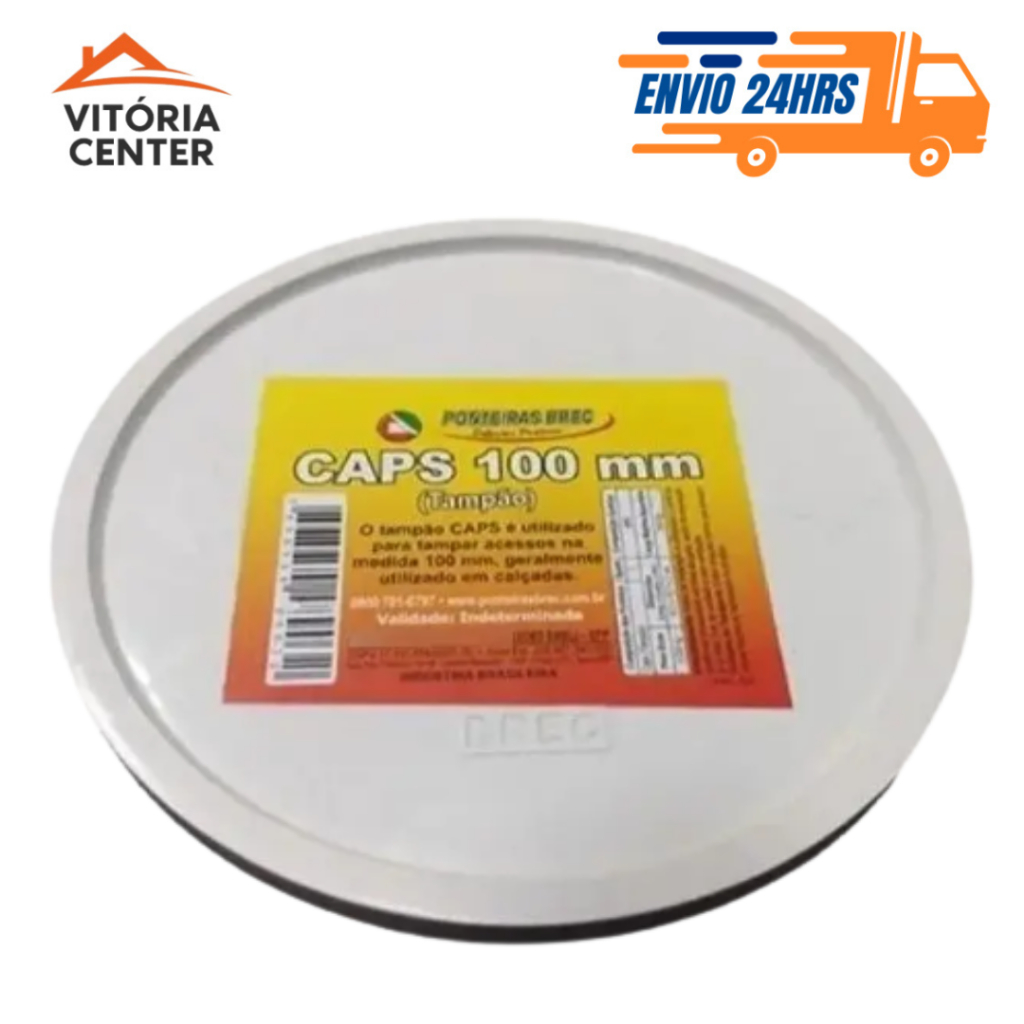 Tampão Tampa Caps Ralo Cego 100 Mm 4 Polegadas