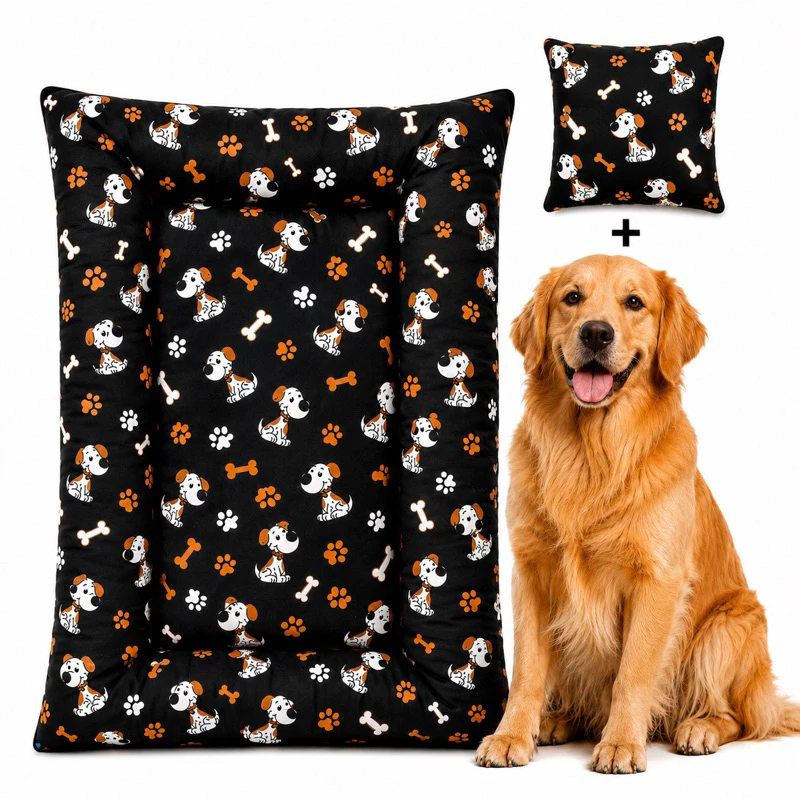 Caminha Cama GG Colchão Para Cachorro Grande Linda Confortável Com Fundo Impermeável e Com Ziper