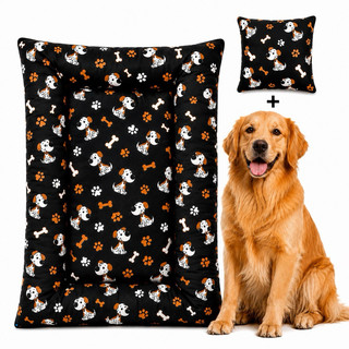 Caminha Cama GG Colchão Para Cachorro Grande Linda Confortável Com Fundo Impermeável e Com Ziper