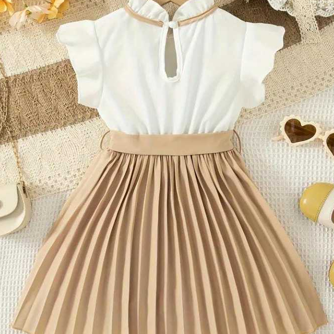 Vestido plissado infantil e juvenil para lindas princesas