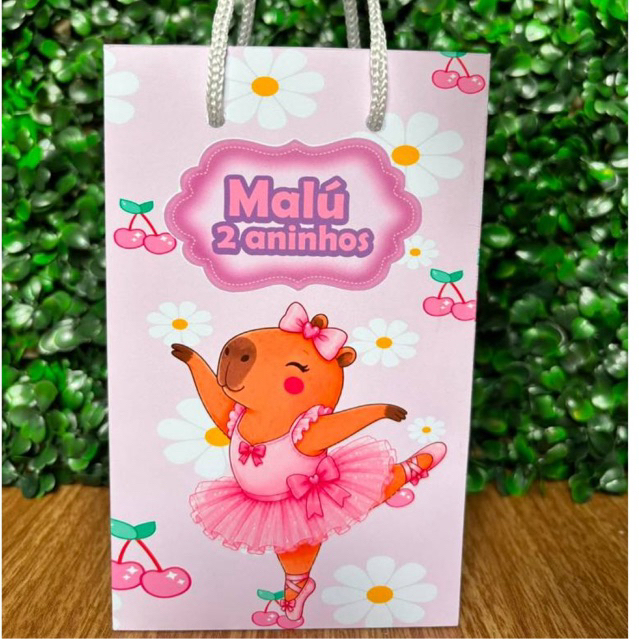 SACOLINHA SURPRESA PERSONALIZADA CAPIVARA LEMBRANCINHA CAPIVARA ENNVIO RAPIDO