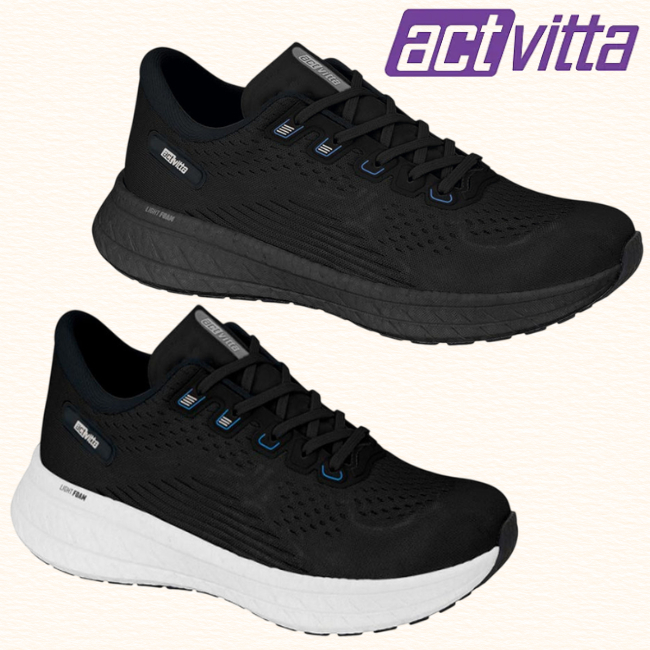 Tênis Esportivo Masculino Academia Corrida Actvitta Gaspea Loc Original Leve Light Foam ETPU