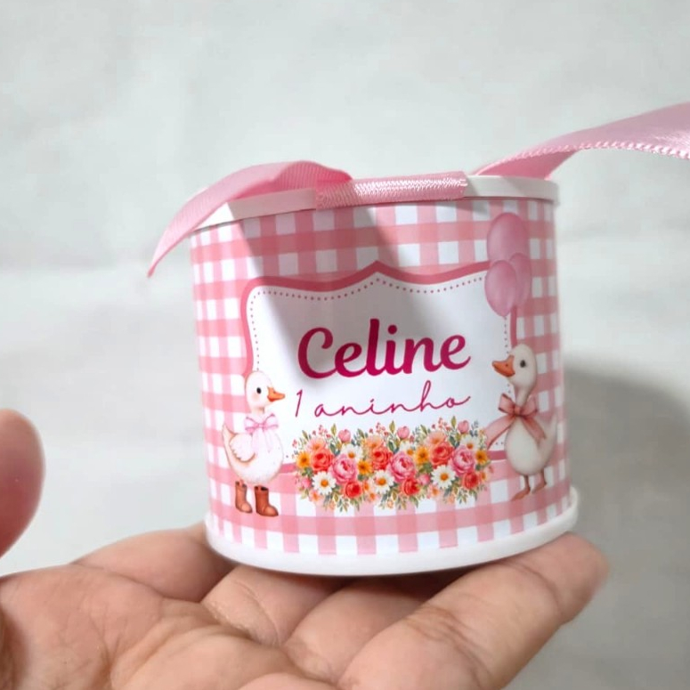 KIT TUBOLATAS PERSONALIZADAS 5X6 -  GANSINHO | LEMBRANCINHA ANIVERSÁRIO•FESTA INFANTIL•CHÁ DE BEBÊ