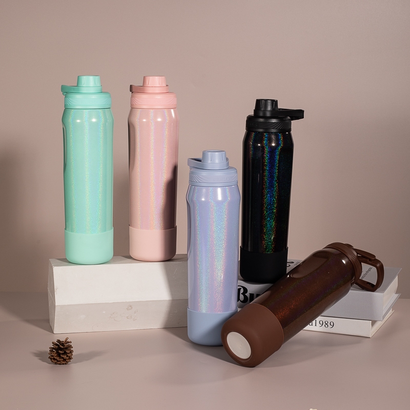 Garrafa Térmica Inox 1L Gelada Quente Personalizada 650ml 950ml Hydra Rainbow Nao Enferruja BPA free