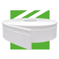 Rodapé de Eva Autocolante Branco Meu Rodapé 10x1cm - 10m