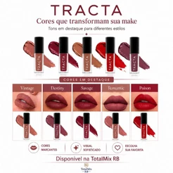 Batom Líquido Soft Matte Tracta 4 ml Diversas Opções
