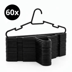 60 unidades cabide redondo resistente adulto - Kaziva