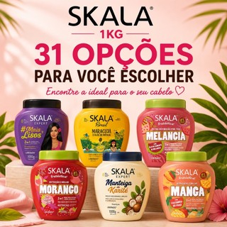 Creme Skala 1kg 1000g - Tratamento Capilar - Escolha sua Opção