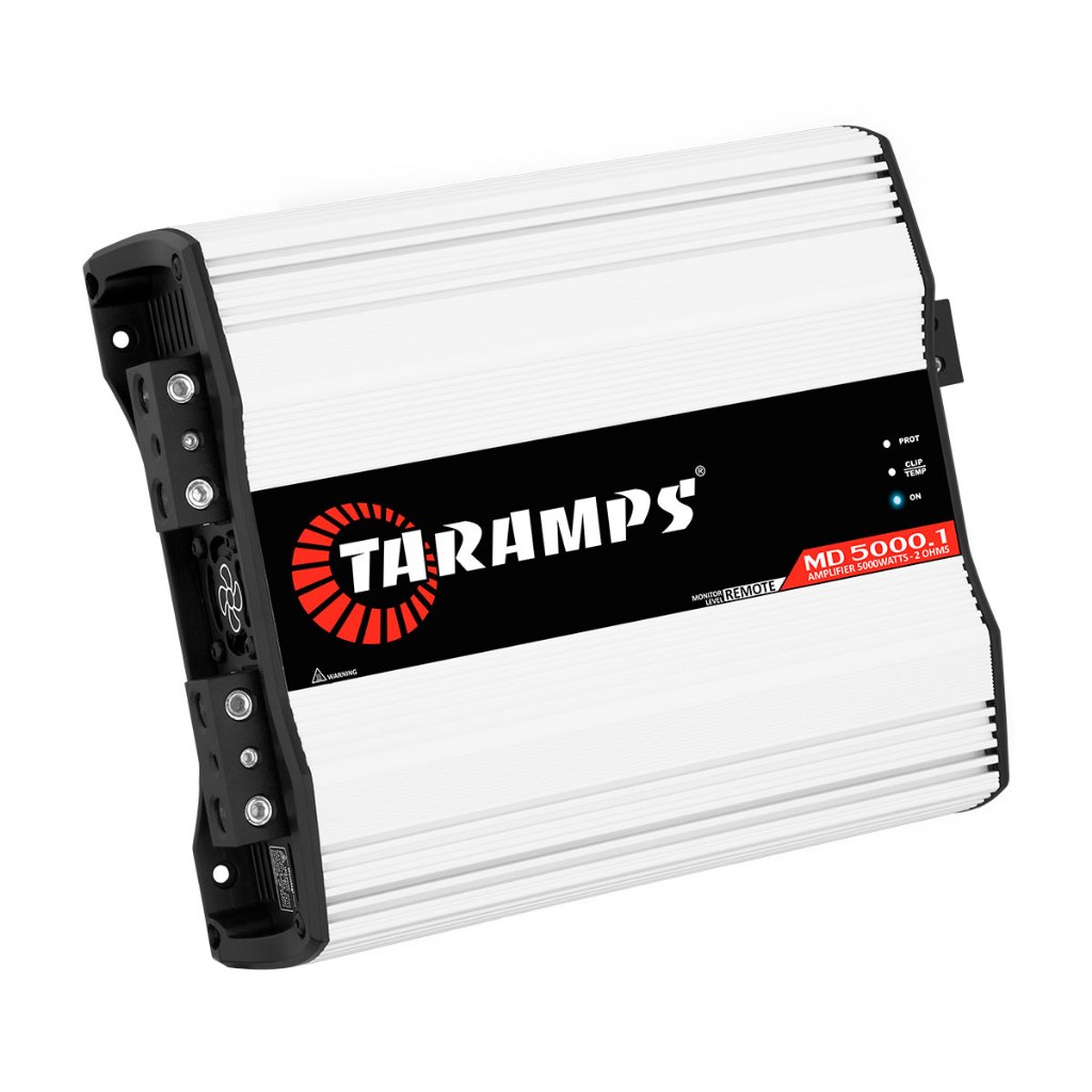 Módulo Taramps MD5000 2 Ohms 5000W RMS 1 Canal Classe D Amplificador Som Automotivo Potente
