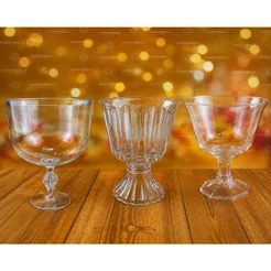 TAÇA GOURMET AMERICANA 1.250 ML PARA BOLO E DOCE NA TAÇA S/TAMPA(CHOCO) OFF