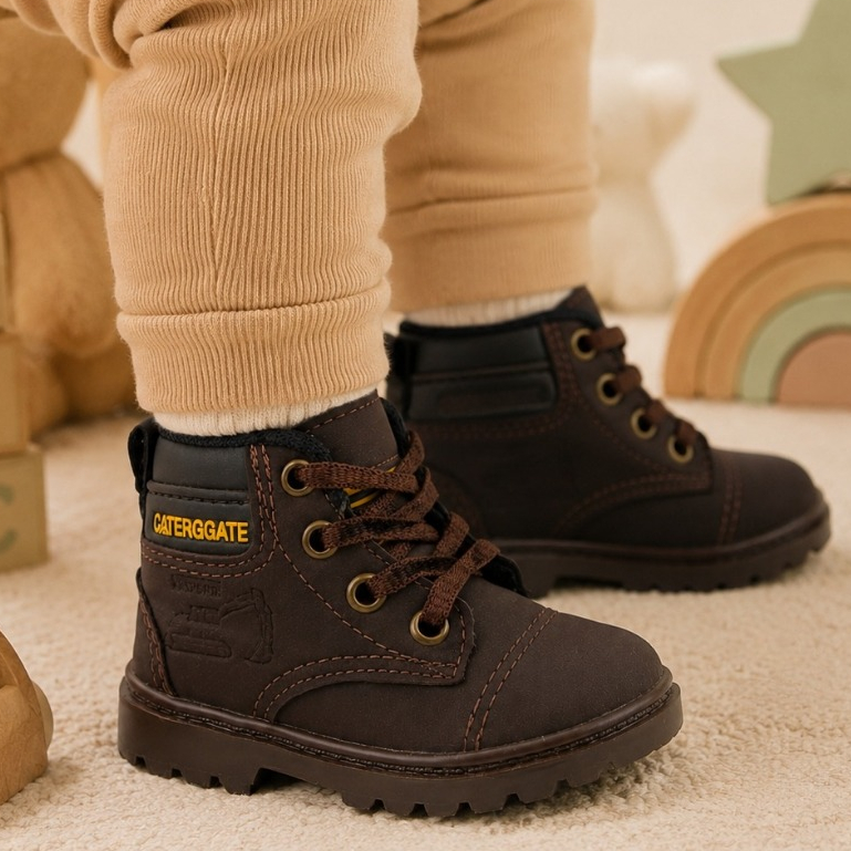 Bota coturno infantil BB caterggate botinha da moda baby