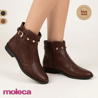 Bota Feminina Moleca Montaria Fivela Decorativa Spikes Solado Antiderrapante Conforto Original