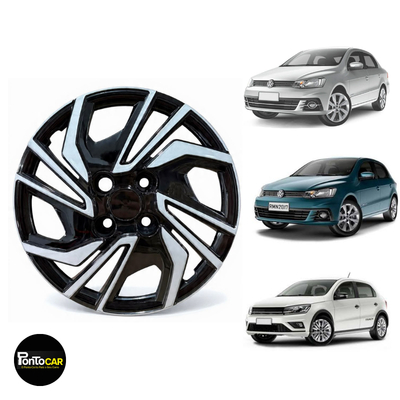 Jogo 4 Calotas Esportivas Gol G7 Aro 14 + Emblemas
