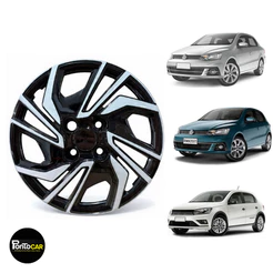 Jogo 4 Calotas Esportivas Gol G7 Aro 14 + Emblemas