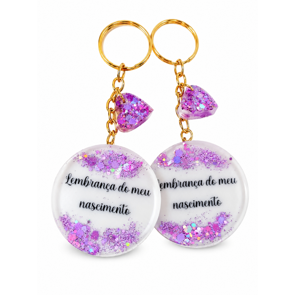 Chaveiros de resina para lembrancinha, chá de bebê, batizado,aniversário,casamento.Chaveiros personalizado