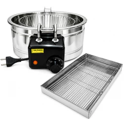 Kit Fritadeira Eletrica 5l + Escorredor De Inox Frituras