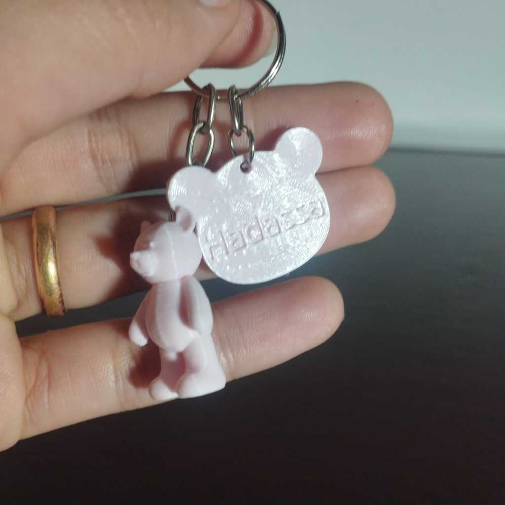 Kit Lembrancinha Chá de Bebê chaveiro Ursinho Personalizado Batizado, aniversário menina