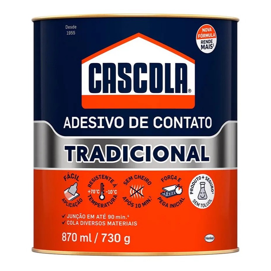 Cascorez Cola de contato Tradicional Sem Toluol Cascola 730g