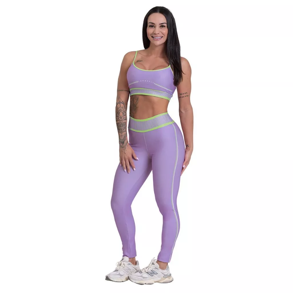 Conjunto Fitness Feminino Top e Calça Sports Treino Perfeito Tecido Premium - LAONEFIT