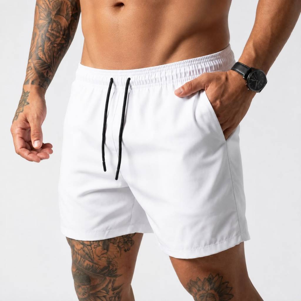 Shorts Tactel Com Elastano Masculino Plus Size Bermuda Elastic Academia Treino Corrida