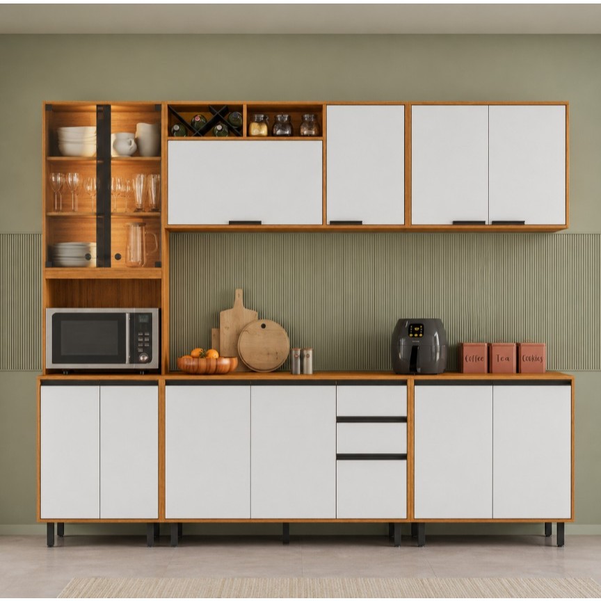 Cozinha Modulada 5 Peças sem Pia Ravena Poliman