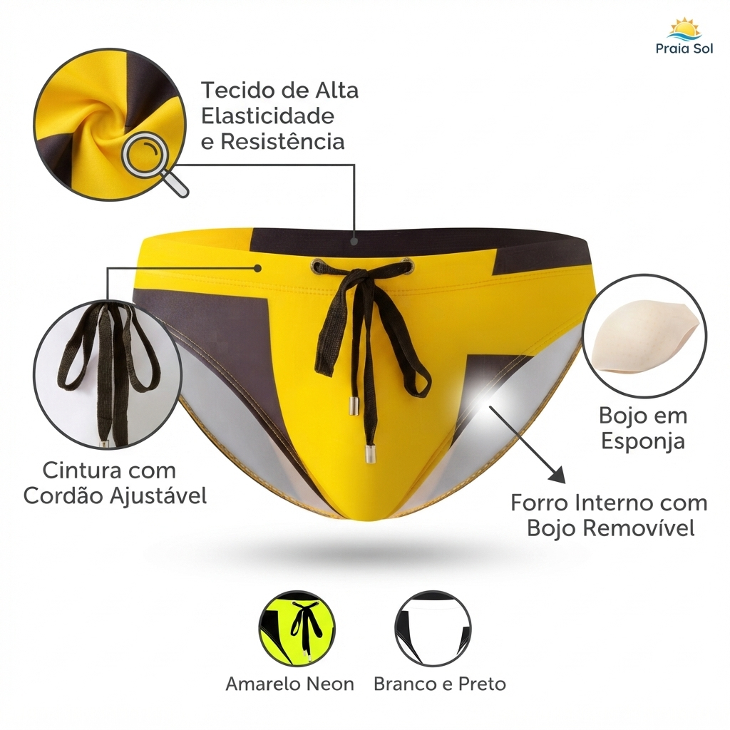 Z&D Lingerie Sungas Masculinas Cuecas Cavadas Impressas Cor Contraste Simplifica
