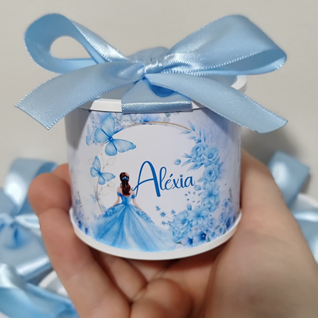 Tubolatas Personalizadas-5x6 cm-15 ANOS AZUL BEBE- Lembrancinhas/Maternidade/ Chá de BB/Infantil-DIVERSOS TEMAS