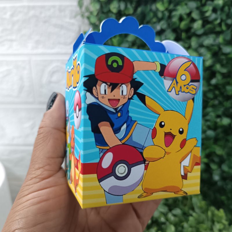 CAIXINHA PERSONALIZADA TEMA POKÉMON / LEMBRANCINHAS FESTA ANIVERSÁRIO/CAIXINHAS